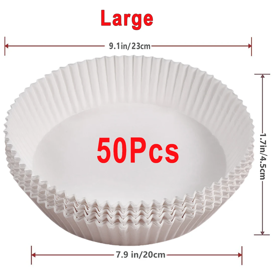 White 50Pcs-20cm