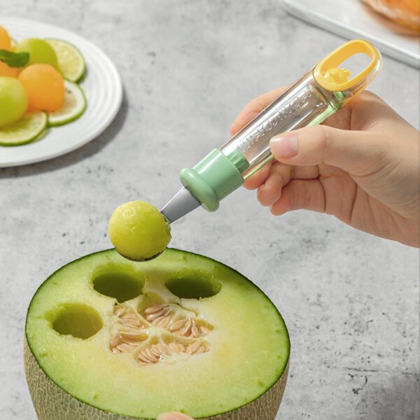 Fruit Baller Scoop Melon Baller Scoop Fruit Ball Cutter Ergonomic Grip Watermelon Scooper Spoon Fruit Scooper And Baller Cookie Kitchen Gadgets - Image 6