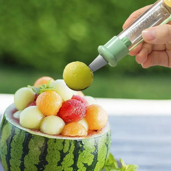 Fruit Baller Scoop Melon Baller Scoop Fruit Ball Cutter Ergonomic Grip Watermelon Scooper Spoon Fruit Scooper And Baller Cookie Kitchen Gadgets - Image 4